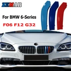 ZEMAR 3 шт. ABS для BMW F06 F12 G32 6 Серия GT GT6 автомобильные гонки решетка полоса обрезание клипса M Power Performance автомобильные спортивные аксессуары