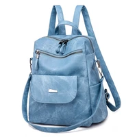 2021 new luxury vintage pu backpack for women female shoulder bag cute school bags for girls travel ladies bagpack mochilas