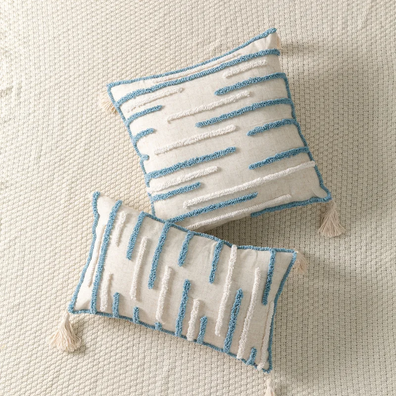 

Подушка coverNordic, модная обивка для дивана с кисточками и стеганной вышивкой, обивка для дома