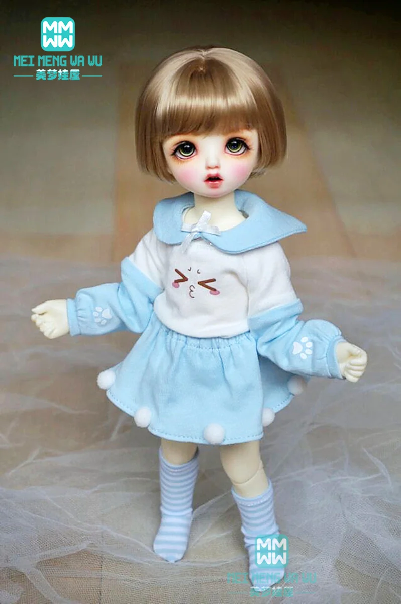 Ropa de mu&ntilde;eca adecuada para 27cm-28cm 1/6 BJD, accesorios para mu&ntilde;ecas, sudadera de ocio, juego de pelota-4