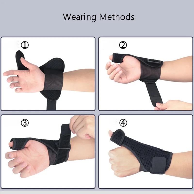 2 шт. запястья кистевой туннель поддержка черный спортивный браслет дышащие