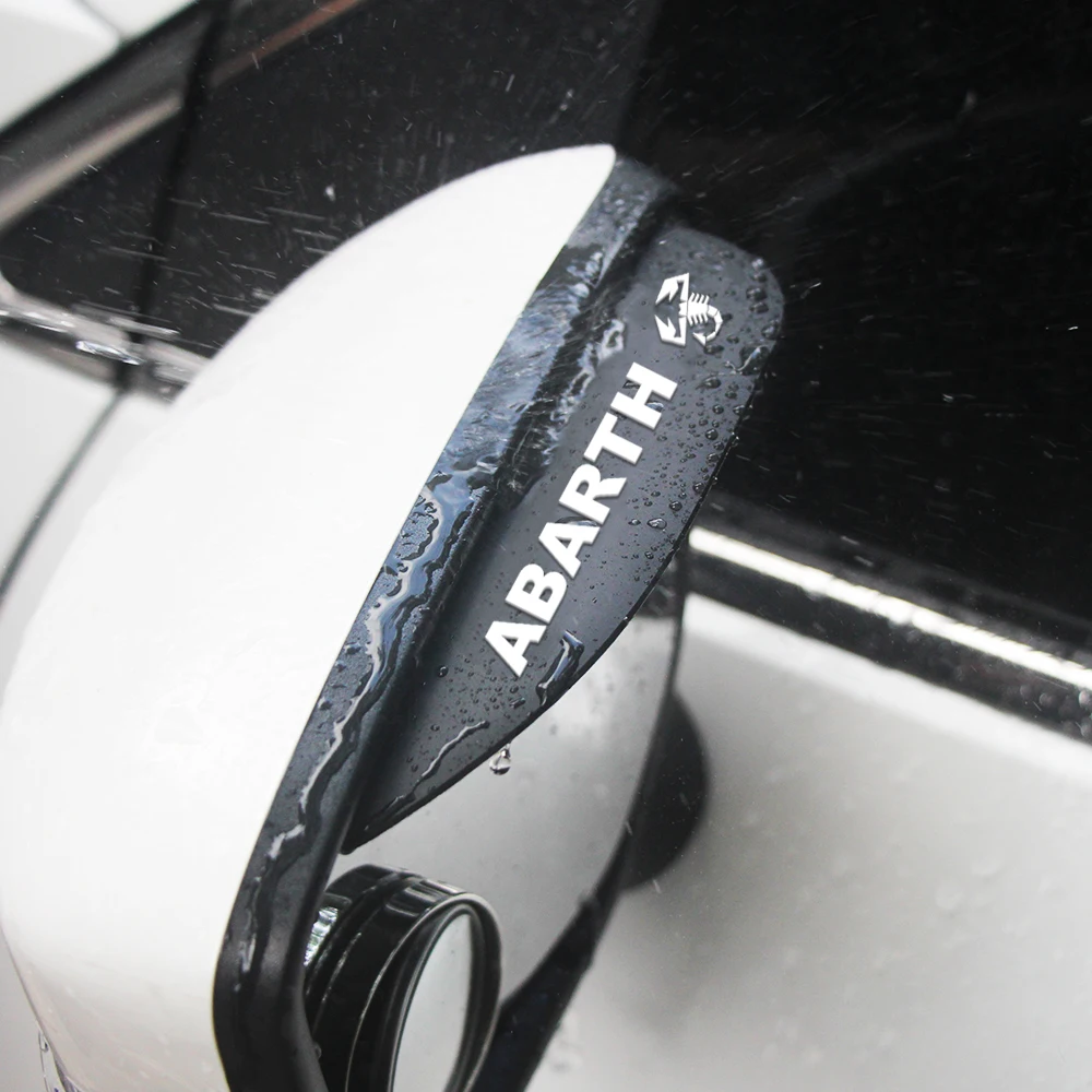 

Automotive Rear View Mirror rubber rain eyebrow rainproof sunshade plate suitable for the Abarth Mark Automotive Decoration