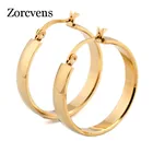 Женские серьги-кольца из нержавеющей стали, 2 цвета