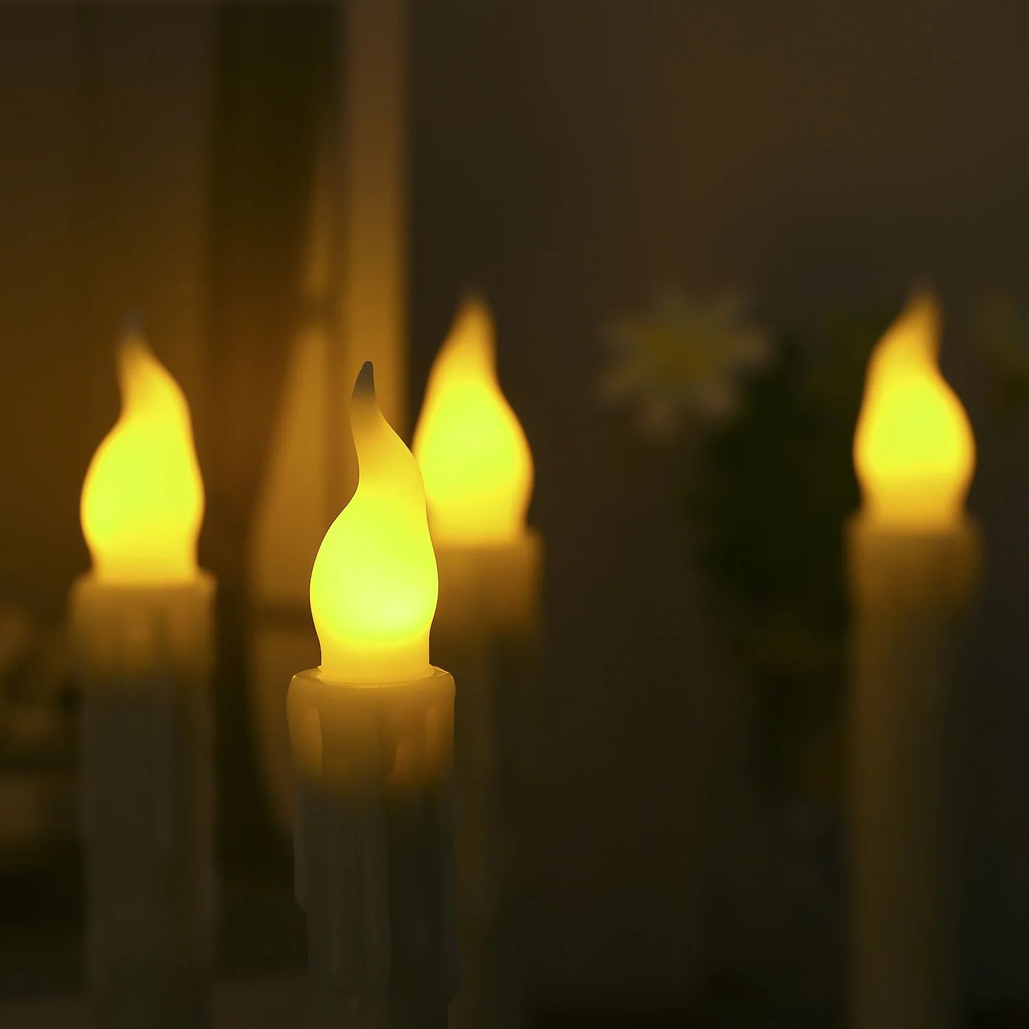 1/6pcs LED Electronic Candles Flameless Lights Battery Operated Simulation Tears Remote Control Candlelight Home Decor |