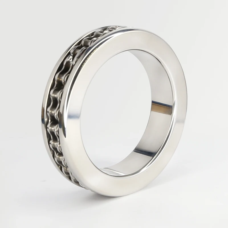 Моторная цепь кольцо на пенис головки из нержавеющей стали для мужчин