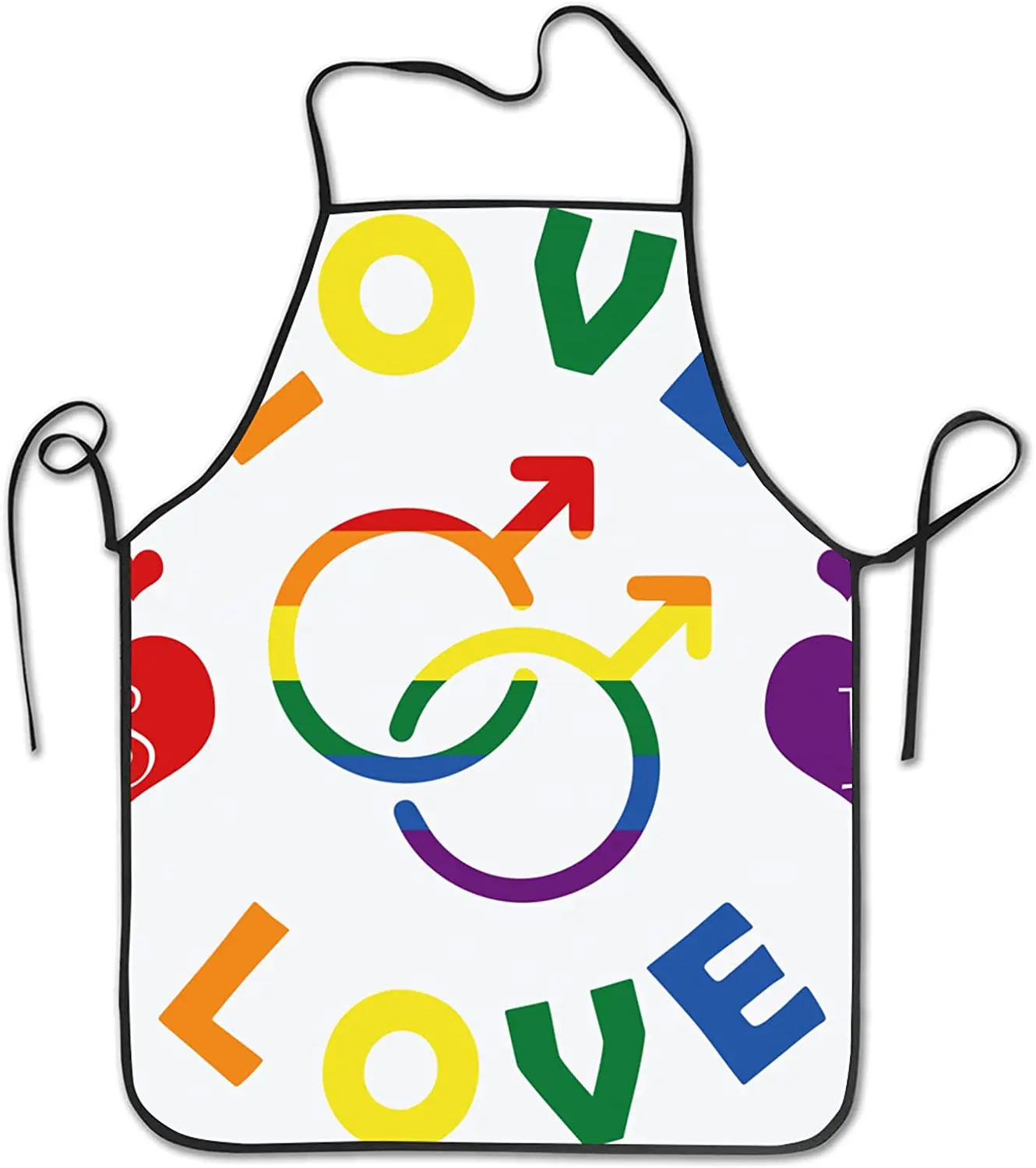 

ЛГБТ, гей-Прайд любовь Кулинария фартуки для шеф-повара унисекс Детский Ресторан дома дышащие удобные