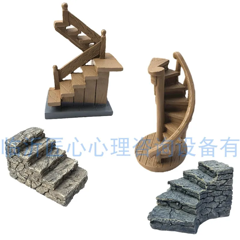 

resin figure mental Sand table game Psychological sandware Decorations stairs