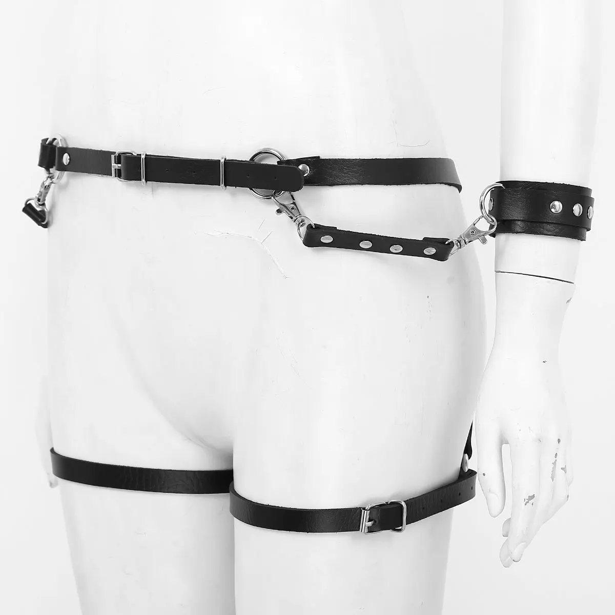 Женское нижнее белье в готическом стиле регулируемый ремень из искусственной