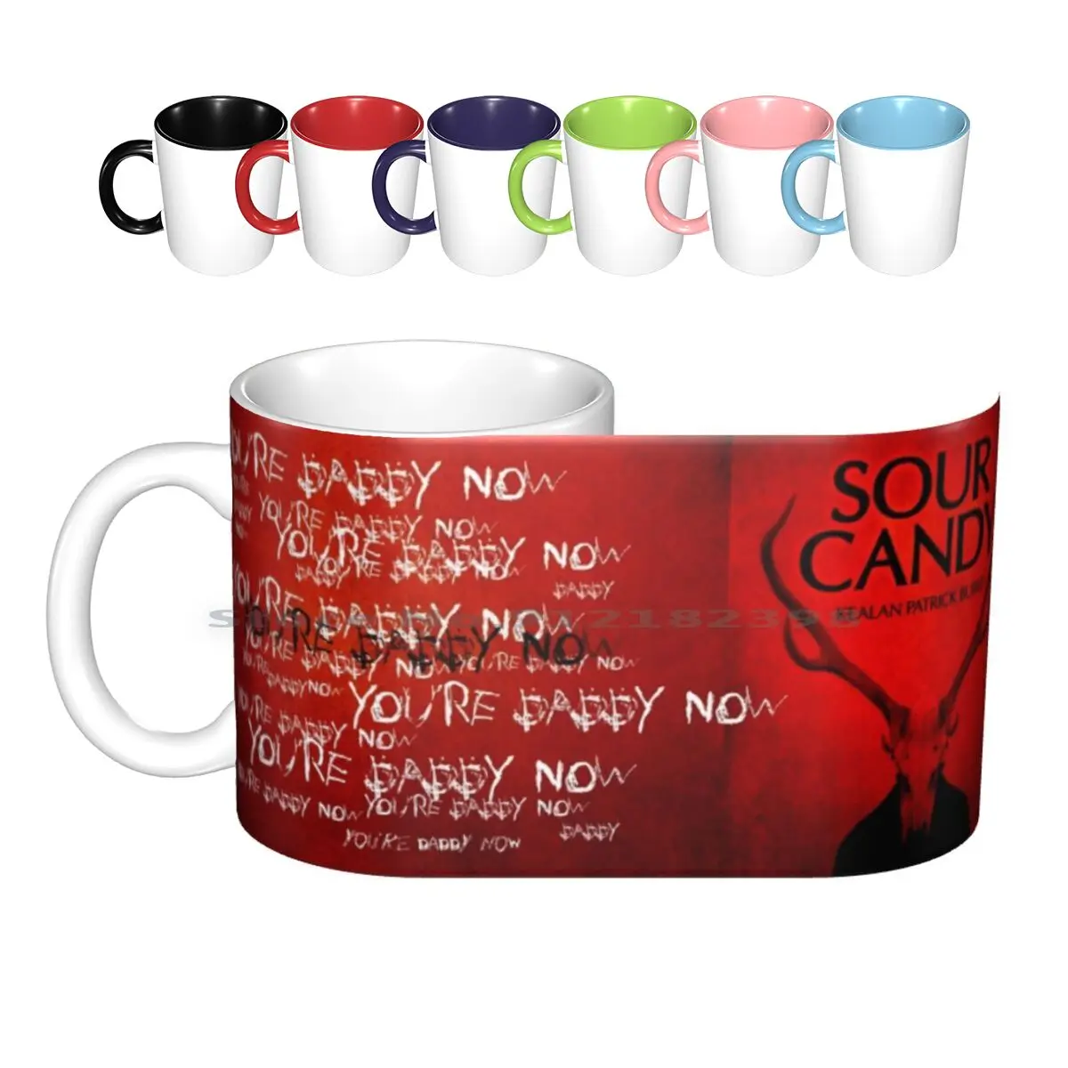 

Sour Candy-Mug #1 Ceramic Mugs Coffee Cups Milk Tea Mug Horror Monster Literary Kealanpatrickburke Creepy Creative Trending