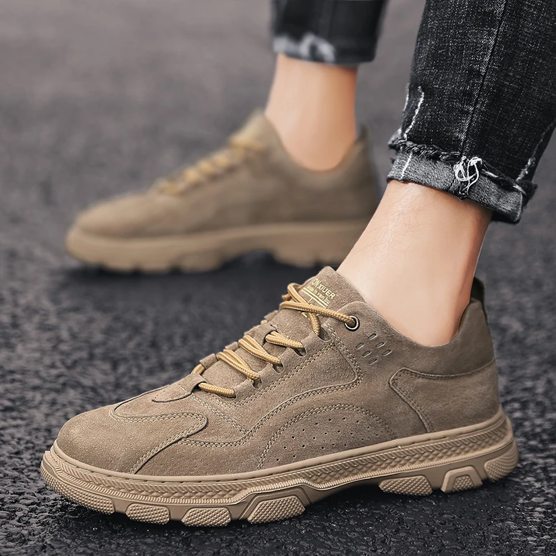 Туфли мужские из натуральной кожи Классические Легкие на шнуровке плоская