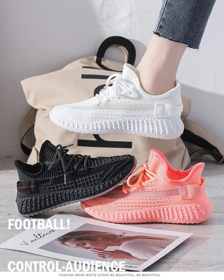 

ICCLEK 2021 Women Sandals Platform Solid Color Flats Ladies Shoes Casual Breathable Wedges Ladies Walking Sneakers Large size