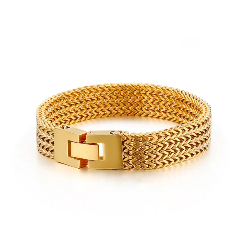 

Creative Trendy Men Positive and Negative Keel Chain Bracelet Fashion Punk V-Shaped Men Stainless Steel Bracelet Jewelry Gifts