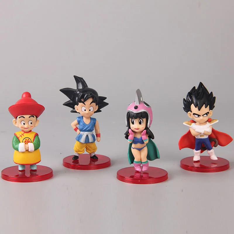 13 шт. Dragon Ball Гоку Гохан у Тянь БИК Кики булма Вегета Фигурки Коллекционная модель