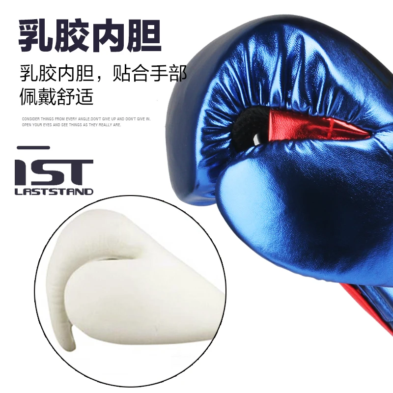 

6-12 OZ Wholesale Muay Thai Microfiber Leather Boxing Gloves Adult Women Men MMA Gym Training Grant Boxing Gloves Equipments