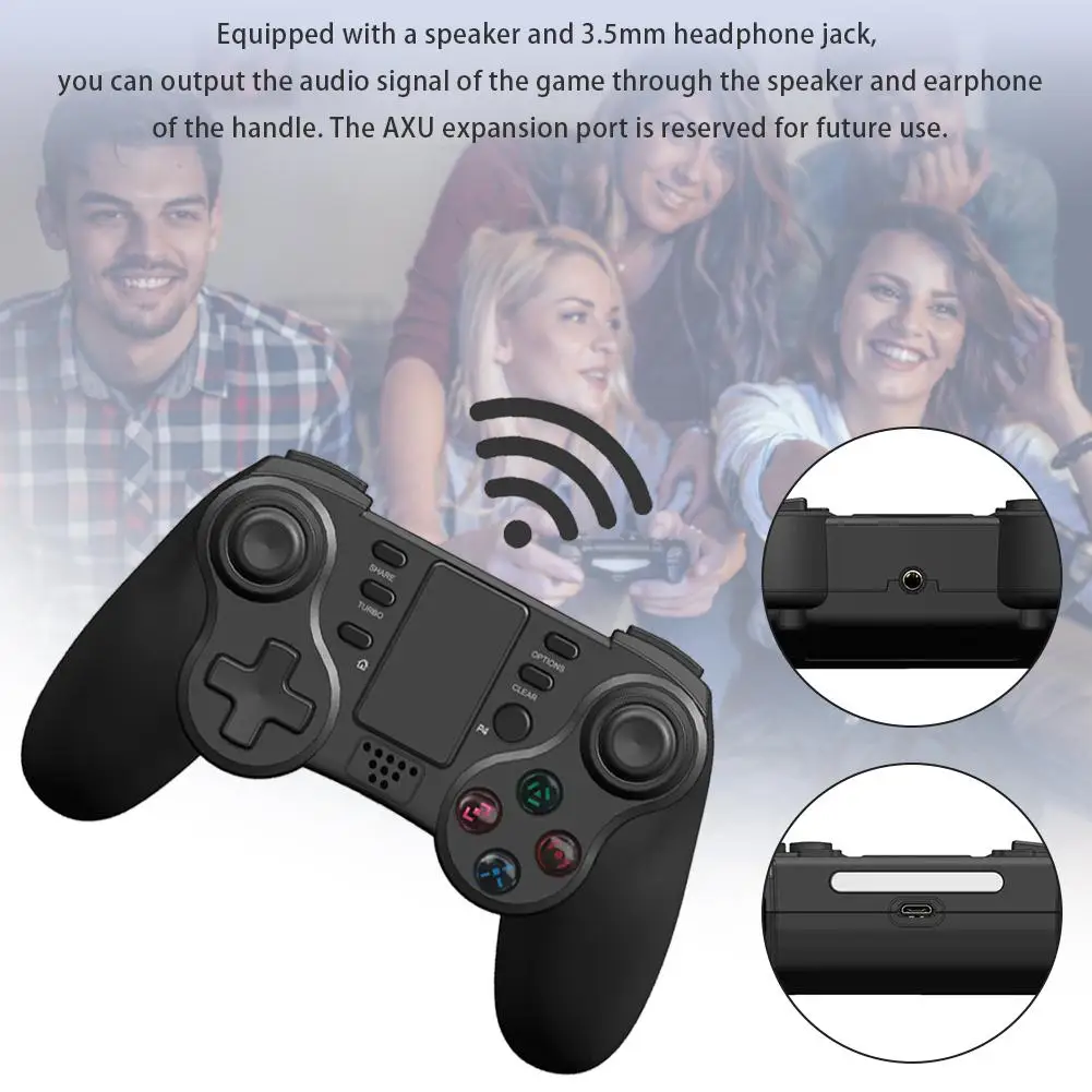 Беспроводной контроллер Bluetooth Вибрационный геймпад для PS4/PS 3/PC Беспроводная