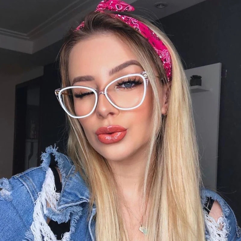 Пикантные очки трендовые оправы кошачий глаз 2020 для женщин женские оптические