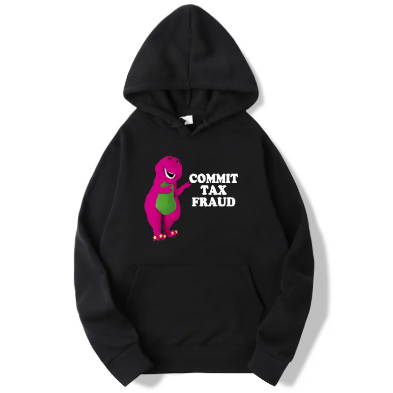 

Streetwear Men Commit Tax Fraud Graphic Hoodies Hip Hop Fashion Harajuku Men Women Novelty Sweatshirts Autumn Winter Pullovers