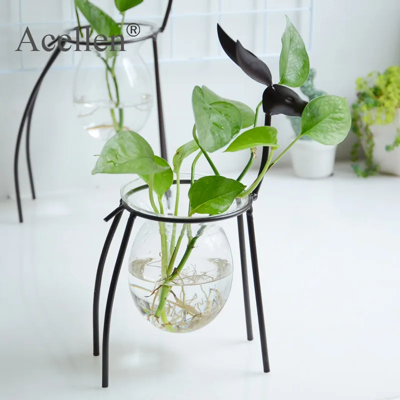 Украшение в скандинавском стиле с оленем золотые железная проволочная ваза