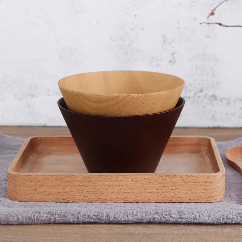 Оптовая продажа деревянная чаша японская кислая креативная для рисовой лапши