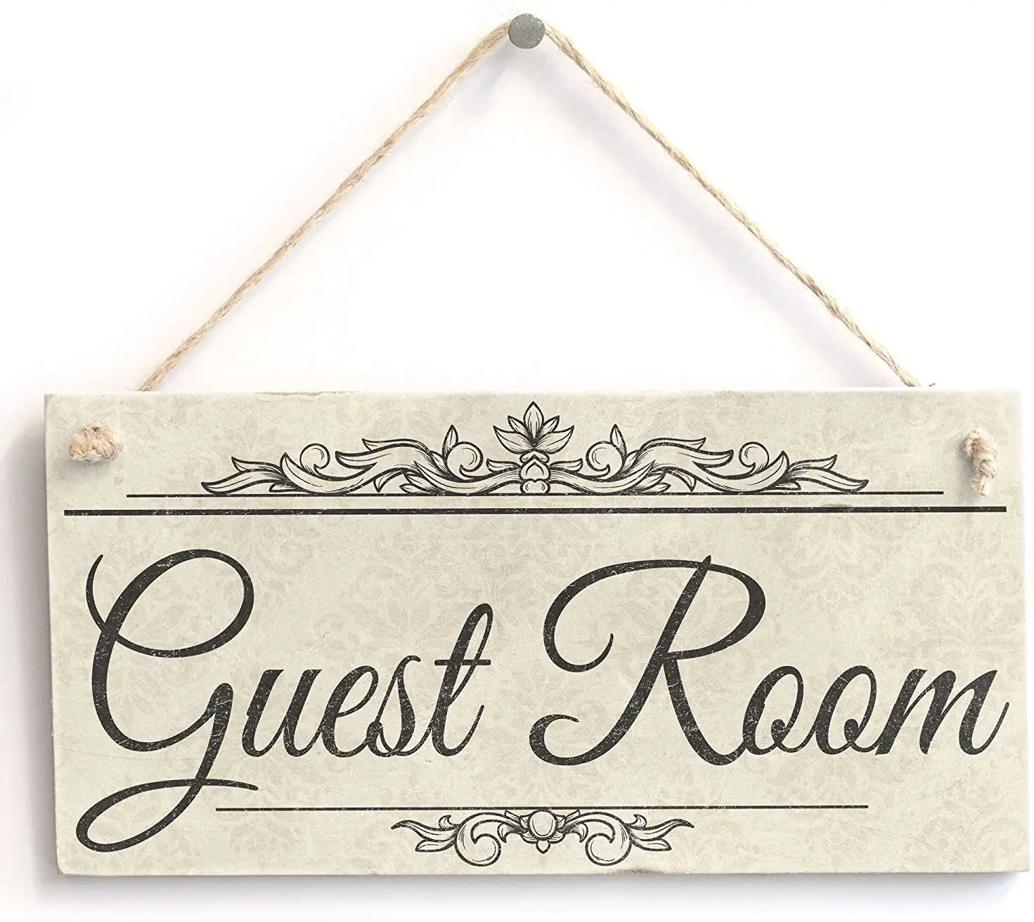 Гостевая комната ручной работы потертый шикарный деревянный знак/табличка