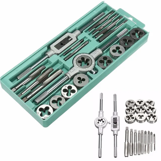 

Factory Self-produced And Self-sold 20pcset Of Metric Tap Set Taps Die Pack