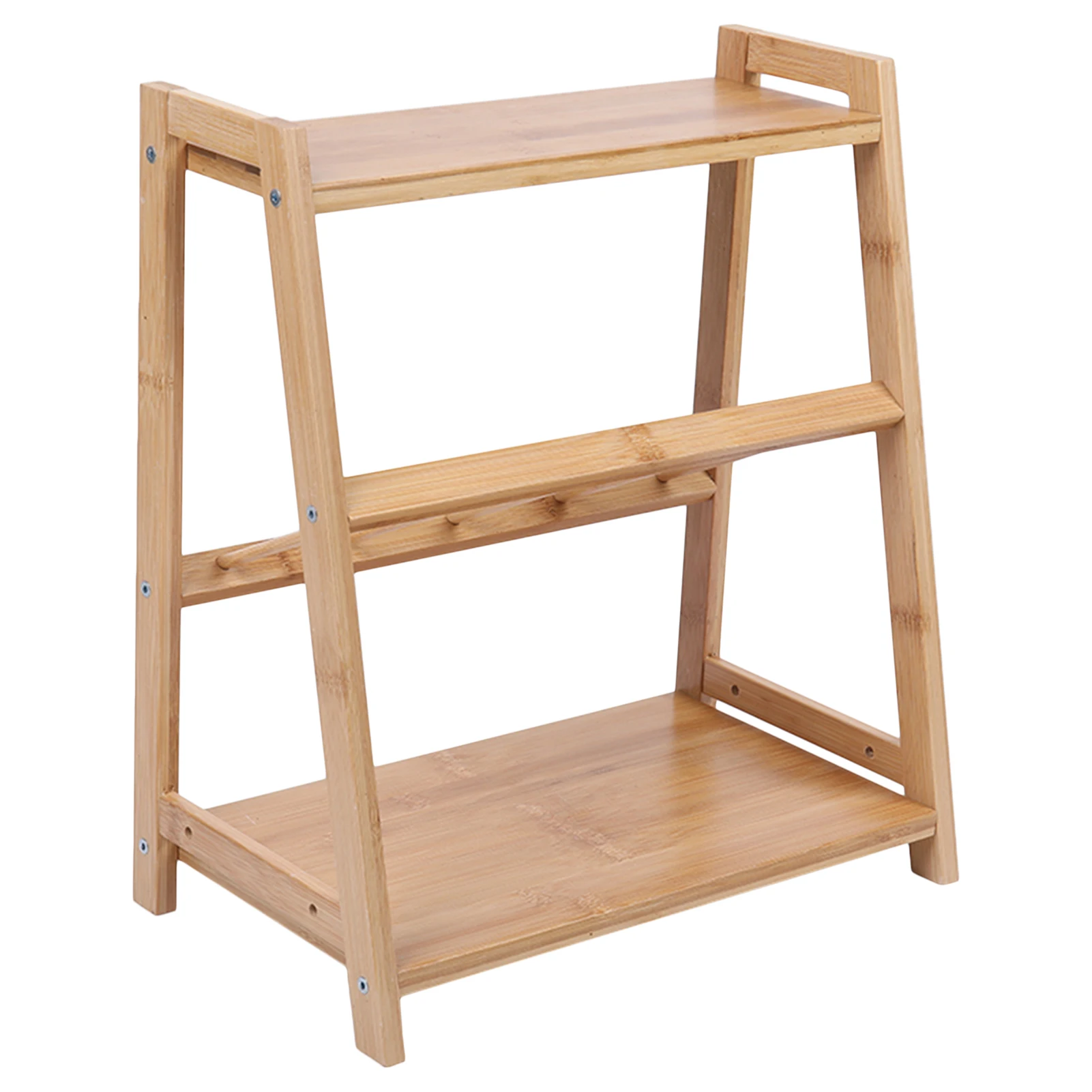 

3 Layers Wood Storage Rack Kitchen Spice Bottle Rack Decoration Jars Bottles Organizer Shelf Multifunction Home Desktop Racks