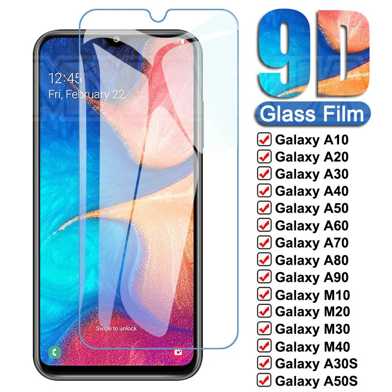 

9D Protective Glass For Samsung Galaxy A10 A20 A30 A40 A50 A60 A70 A80 A90 Screen Protector M10 M20 M30 M40 Safety Glass Film