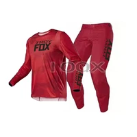 2021 red mx atv 180 oktiv trev dirt bike gear set motorcycle motorbike racing suit mens jersey pants combo