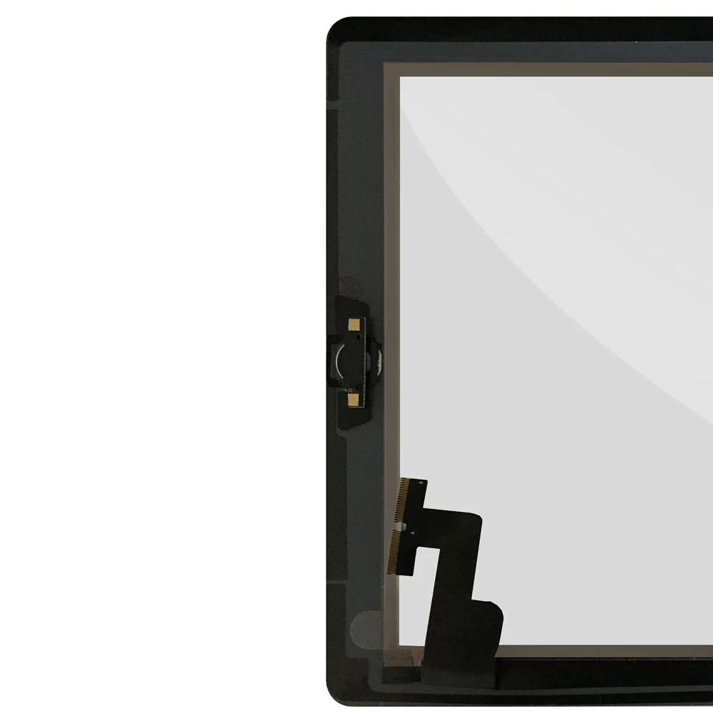 NEW For iPad 2 Touch Screen Glass Digitizer Replacement Parts+ Home Button Assembly for A1395 A1396 A1397 Free Shipping
