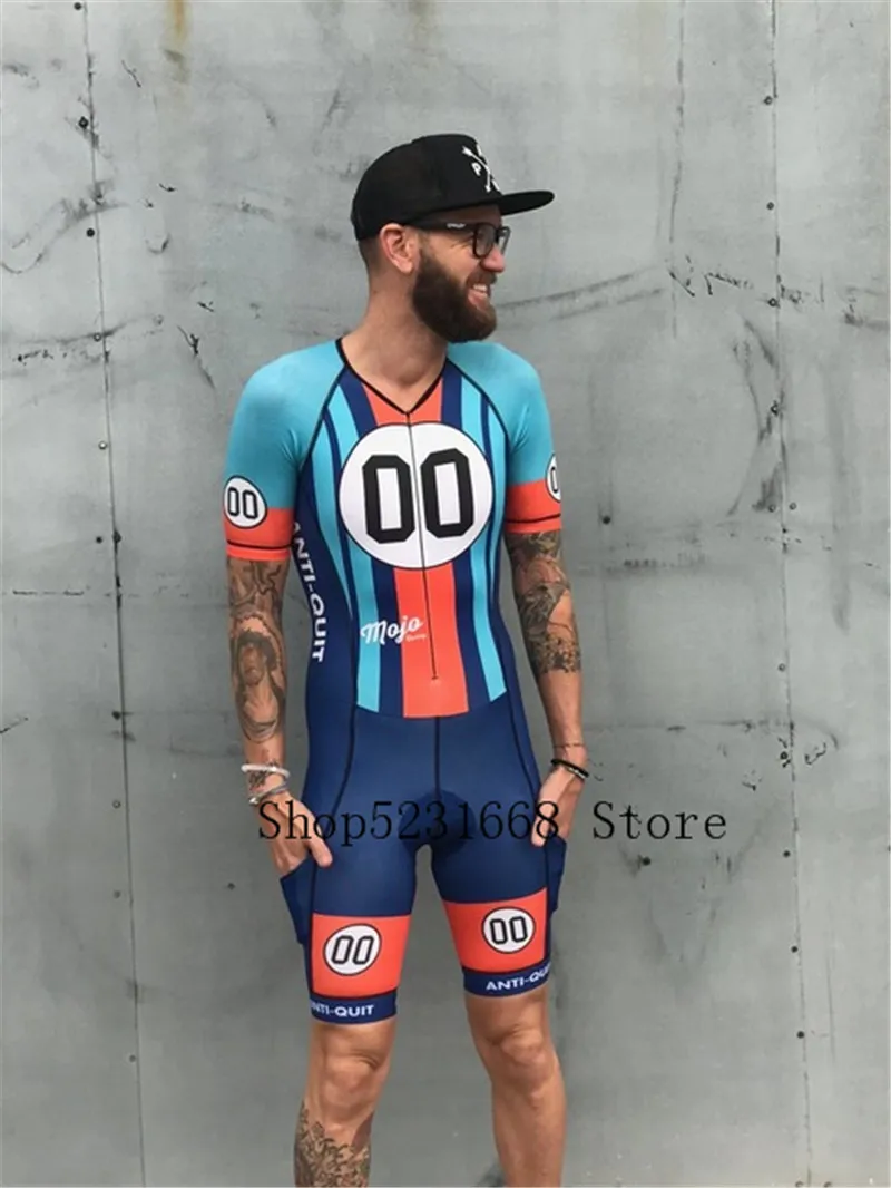 2020 Pro Team триатлон костюм для мужчин без рукавов Велоспорт Джерси Skinsuit комбинезон