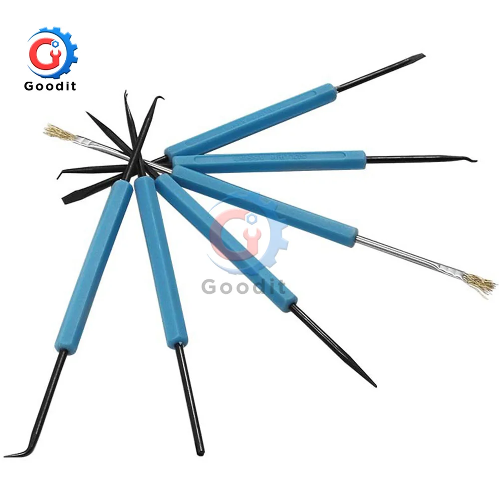 

Вспомогательный Инструмент для распайки, комплект из 6 паяльных и вспомогательных инструментов для пайки печатных плат, печатных плат