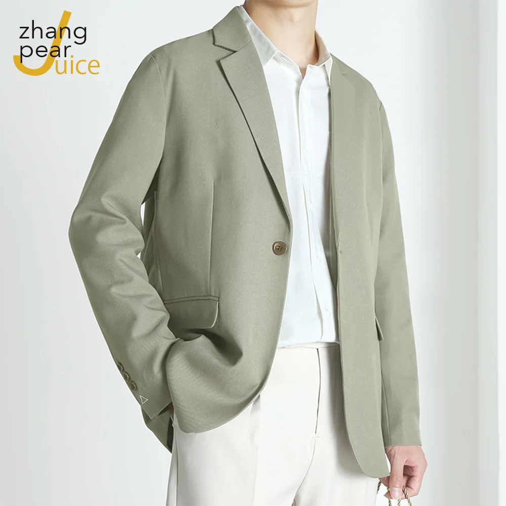 

Men High Quality Loose Suit Jacket Fashion Casual Men Formal Evening Dress Blazer Coat Men Office Work Solid Blazer Top Male