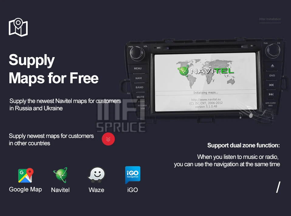 Fersinny android 9,0 автомобильный dvd 8 дюймов для Toyota Prius 2009-2013 Автомобильный gps умное радио видео WIFI мультимедийный проигрыватель