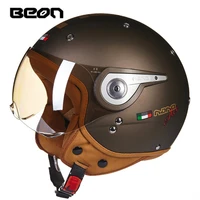beon b 110 motorcycle helmet 34 open face helmets retro capacete motocross casque moto vintage casco moto