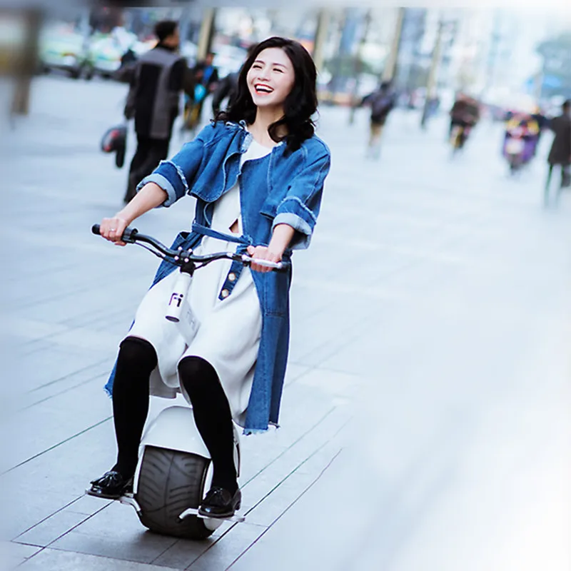 Электрический мотоцикл скутер для взрослых Одноколесный самобалансирующийся 1500