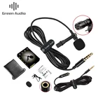 2 м клип на петличный микрофон конденсаторный микрофон TRRS Кабель-адаптер для смартфонов на базе AndroidDSLR