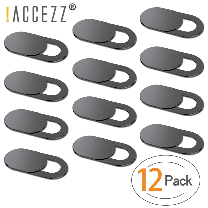 

!ACCEZZ 12Pc/lot WebCam Cover Shutter Magnet Slider Plastic For Laptop Camera Web PC Tablet Smartphone Universal Privacy Sticker