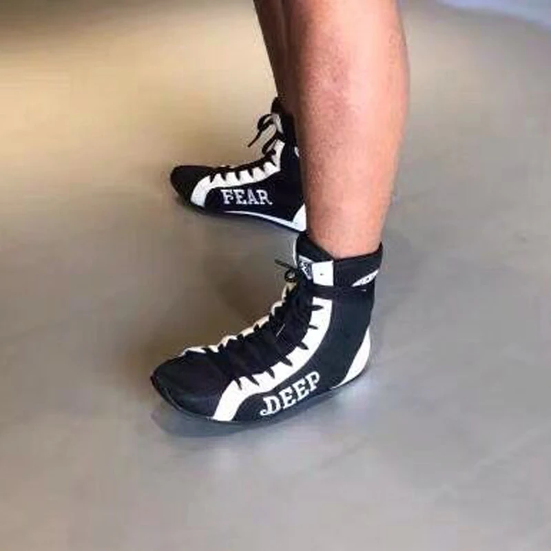 Новые тренировочные туфли для Реслинга Для мужчин светильник Вес F ing боксерские