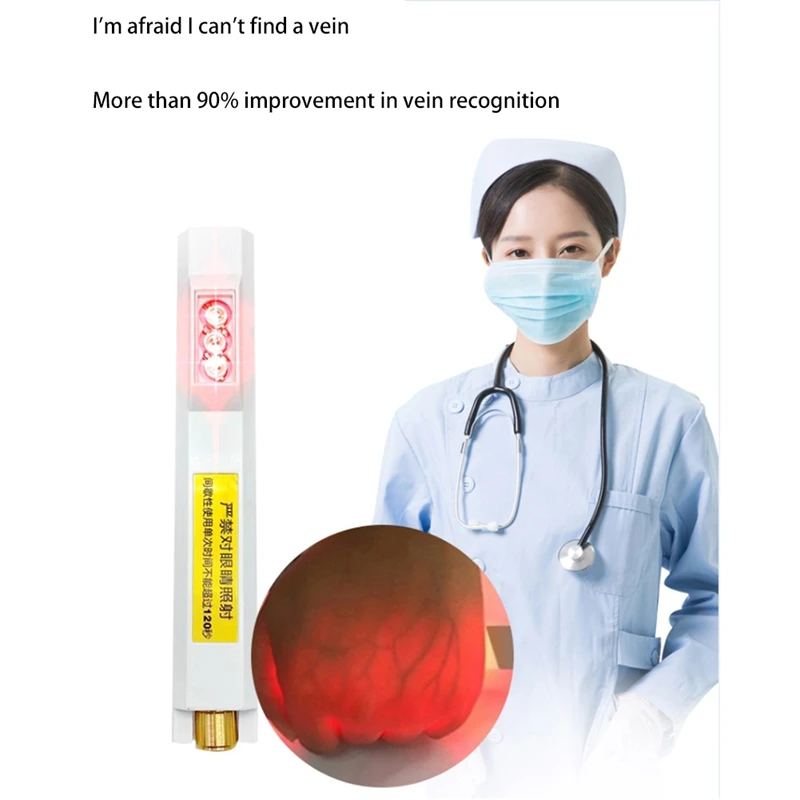 

Infrared Vascular IV Vein Detector LED Lights Handheld Angiography Instrument Vein Display Imaging Vein Finder EU Plug