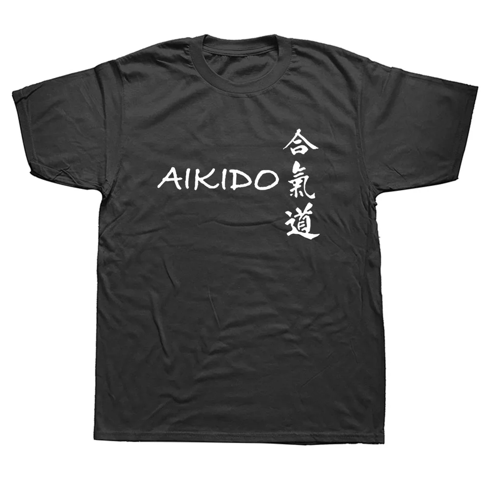 

Funny Aikido Japanese Martial Art Fighting Unisex Graphic Fashion New Cotton Short Sleeve T Shirts O-Neck Harajuku T-shirt