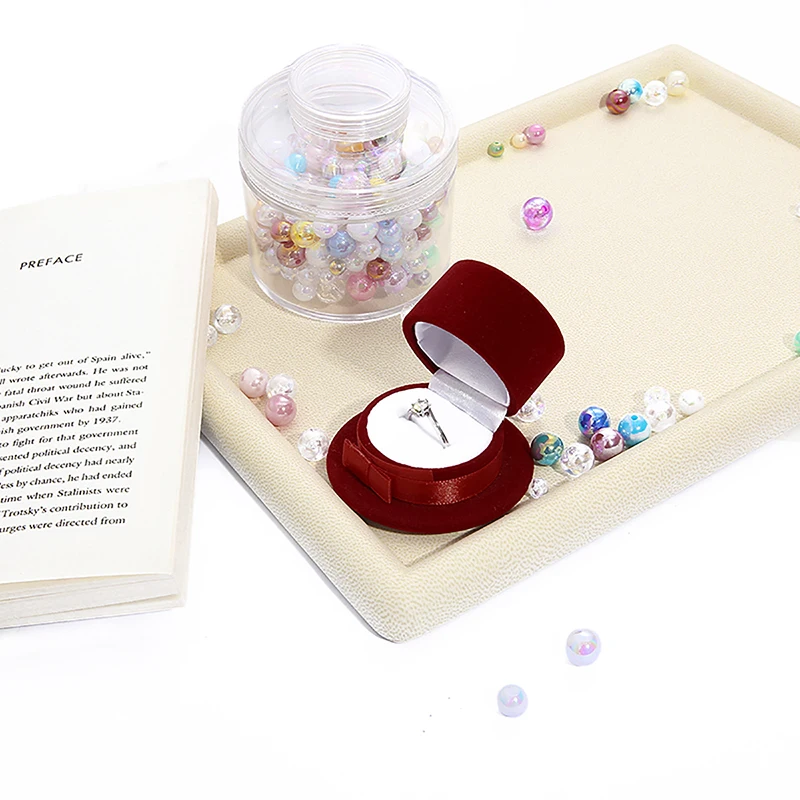 

1pc Velvet Jewelry Box Gift Box Container Wedding Top Hat Ring Box Case Earrings Holder For Jewelry Display & Jewelry Package