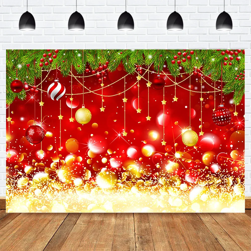 Фон для фотосъемки красный тематический фото рождественской вечеринки фон Белла