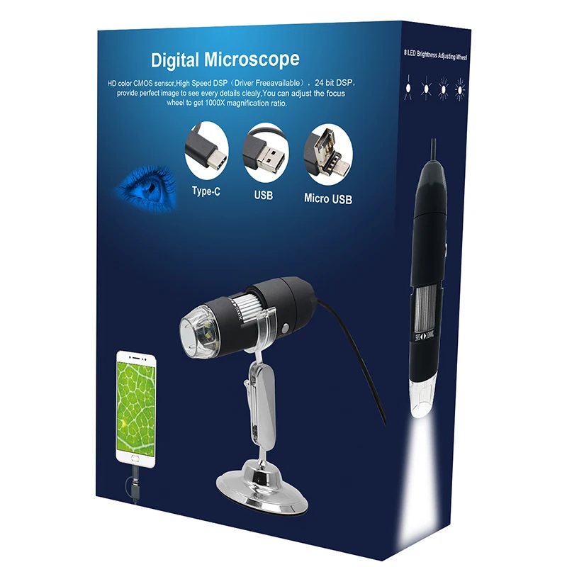 USB микроскоп 3 в 1 1080P 2 0 МП 1000Х|Микроскопы| |