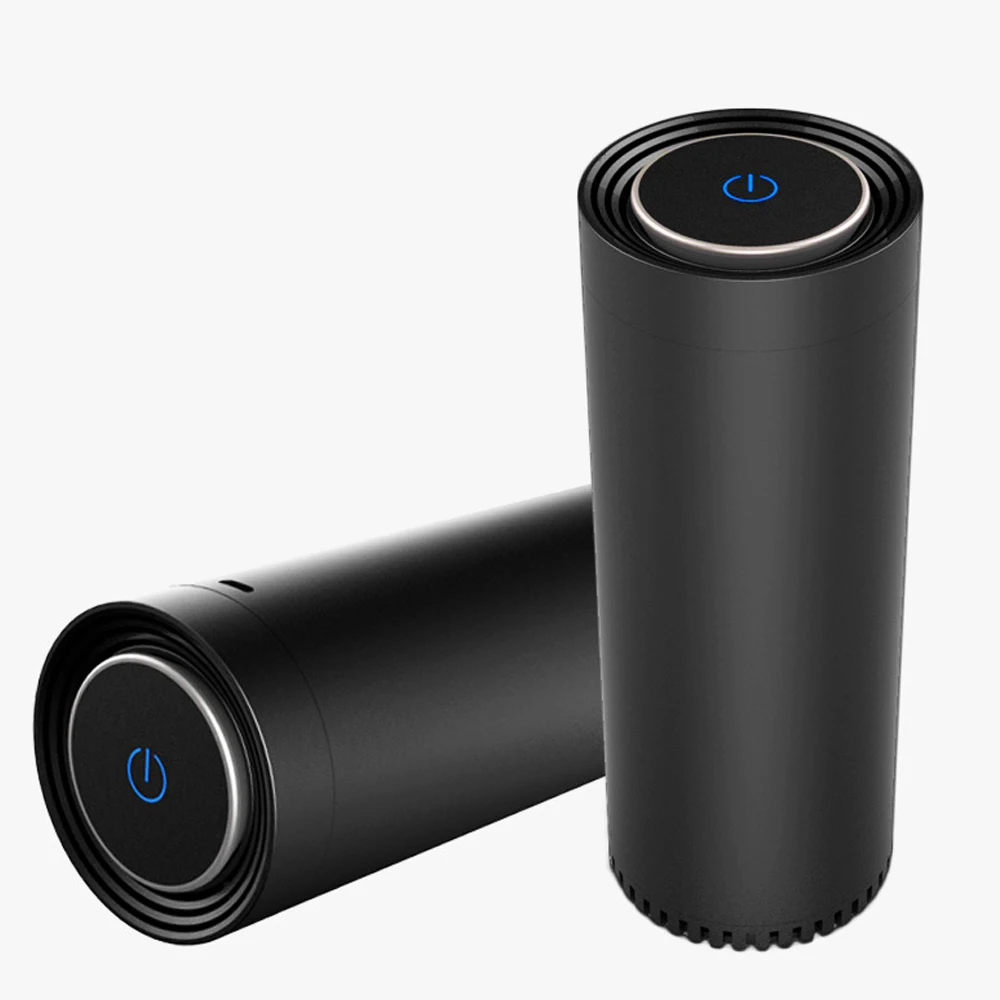 

Air Purifier Humiture Fresh Air Anion Car Air Purifier Air Cleaner Temperature Humidity Display for Car Home Office USB Charging