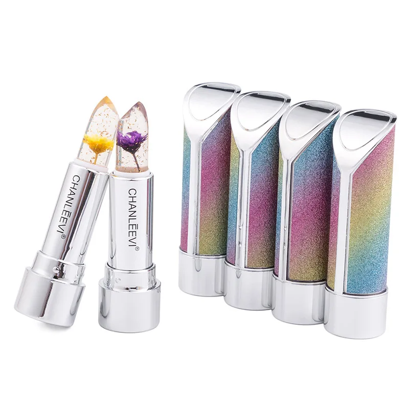 Long-Lasting Moisturizing Lip Balm Jelly Flower Color Changing Lipstick Starry Rainbow Elegant Temperament Charming And Generous | Красота и