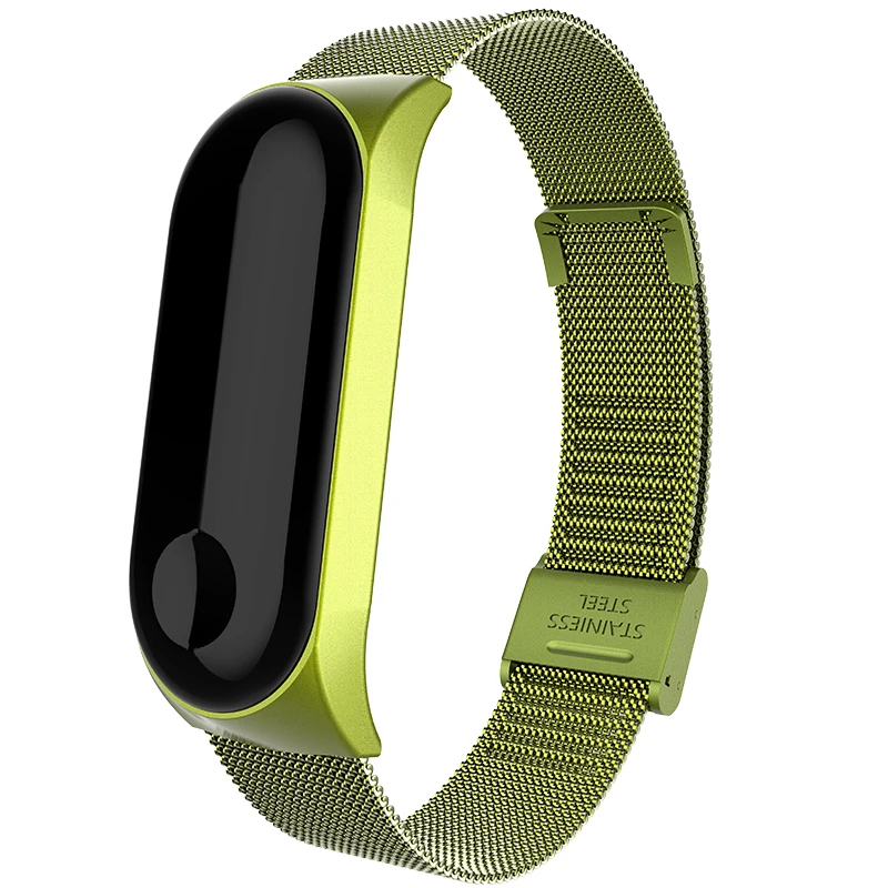 Для mi band 4 3 металлический ремешок браслет для Xiaomi mi Band 3 4 Безвинтовой mi Band 4 3 браслет mi Band браслет на запястье умный браслет 4 Сталь