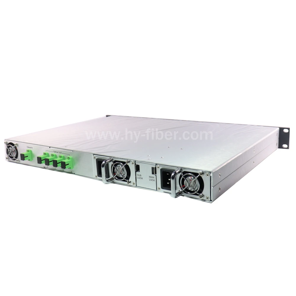 4 Way CATV 1550nm Optical Amplifier EDFA 20dBm SC/APC Fiber Port With Dual Power Supply | Мобильные телефоны и аксессуары