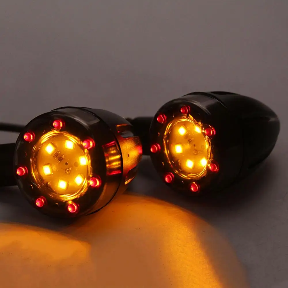 4 шт. кафе гонщик светодиодный индикатор сигнала поворота мотоцикла