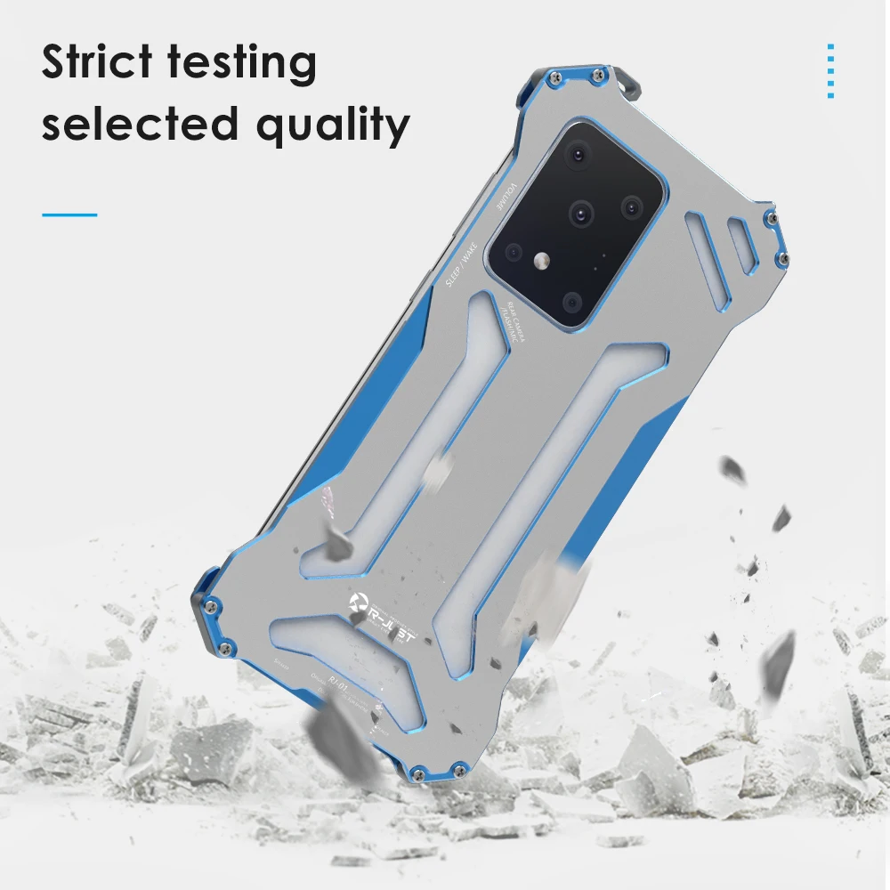 Металлический Алюминиевый Чехол для Samsung Galaxy S20 противоударный чехол телефона Ultra