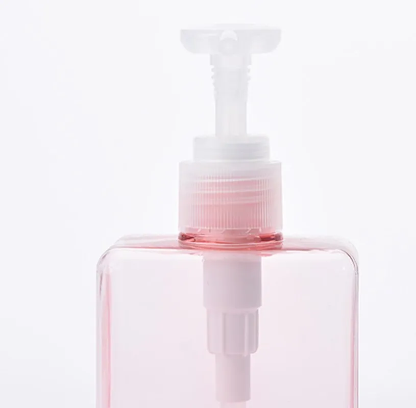 Портативный диспенсер для мыла Ванная комната квадратная Прозрачный флакон